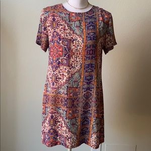 Olivaceous Women's Short Sleeve Shift Dress Size L